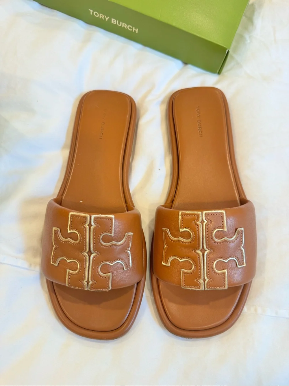 Tory Burch double T slide sandal